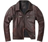 Abrigo de piel de vaca para hombre, chaqueta de cuero Vintage para hombre, ropa de cuero genuino, chaqueta de invierno para hombre, chaquetas de motociclista 8XL