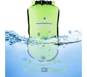 Bolsa seca para balde de natación de PVC de 20 l, inflable, abierta, para natación, remolque, bolsa flotante, impermeable, doble airbag, bolsas de seguridad para deportes acuáticos.