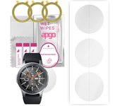 3 protectores de pantalla de hidrogel apgo para Samsung Galaxy Watch 46MM, película de hidrogel, con capa de posicionamiento de fácil instalación