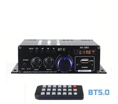 AK380 40W+40W Mini amplificador de potencia de Audio amplificador de sonido portátil amplificador de altavoz para coche y hogar negro