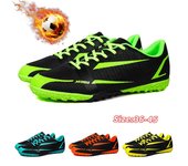 Botas de fútbol para hombre, zapatos de fútbol de tobillo alto con puntas largas, botines de fútbol TF para exteriores, botas de fútbol, ​​zapatos de entrenamiento deportivo de fútbol 36 de la piedra de luna azul