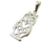 Les Trésors De Lily [P2353] - Colgante de plata 'Búho' plateado plata