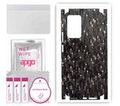 apgo Protective Skin Sticker for the back+sides compatible with Xiaomi 11i, Full Wrap Film, Foil, Vinyl - Pattern Carbon Black Pixel