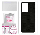 apgo Protective Skin Sticker for the back compatible with HTC U23 Pro, Wrap Film, Foil, Vinyl - Pattern Matrix