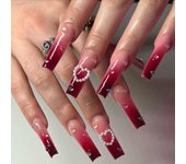 Long Ballerina False Nails French Press on Nails Fashion Nail Tips  Women Girls JP2915