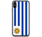 Funda para iPhone - PIXELFORMA - iPhone X - Bandera de Uruguay - Silicona suave - Protección completa