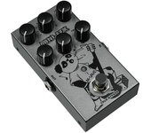 M-VAVE Pedales de efectos eléctricos Heavy Metal Guitarra eléctrica Efector de distorsión de sobrecarga 3 secciones 11.2x6.8x4cm plata