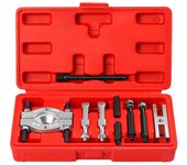 Juego de extractores de cojinetes de 9 piezas, kit separador de cojinetes de rueda de piñón de acero resistente con mordazas, cubo de rueda 9pcs bearing puller