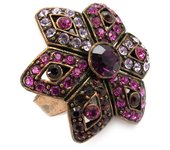 Les Trésors De Lily [B2037] - Anillo de diseño 'Agora' Rosa rosa brillante