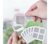 Parche de reparación, cortina de bricolaje, kits de red impermeable para oficina, tiendas de campaña, 5Pcs Black