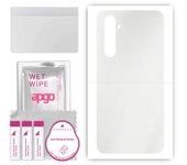 apgo Protective Skin Sticker for the back compatible with Realme X50 Pro 5G, Wrap Film, Foil, Vinyl - Pattern Matte Transparent