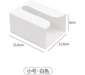 Portarrollos de papel higiénico multifunción para el hogar, caja de pañuelos de pared, accesorio creativo para joyería de cocina S blanco
