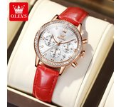 OLEVS Nuevo Reloj Multifuncional Cronógrafo Reloj de Cuarzo para Mujer Reloj