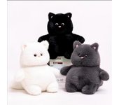 Muñeco de peluche Muñeco de gato suave y lindo 37cm blanco