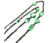 Les Trésors De Lily [M0657] - Collar verde 'Scarlett' verde