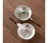 Colador de té de malla metálica, tamiz de filtro de acero inoxidable, drenaje de té de encaje, infusores de té útiles, accesorios de cocina