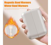 Calentadores de manos eléctricos de 360 grados, temperatura ajustable, diseño compacto, calentador de bolsillo portátil, calentadores de manos de invierno.