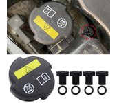 Tapón del depósito de expansión del radiador, perno de la válvula de refrigerante, tapón del tornillo de purga para BMW Serie 3, 5, 6, 7 y 8, X3, X5, Z3, Z4 y Z8, 17110141325 1 Kit