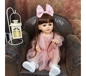 Muñecas bebé renacidas de 55 cm, de silicona completa, de vinilo, modelo princesa realista, KEIUMI, recién llegadas, regalos de verano para niños, juguetes 22 inch about 55 cm marrón