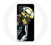 Coque pour Samsung Galaxy A71 Valentino Rossi pilote de vitesse moto