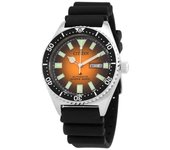 Citizen Reloj para hombre Promaster Marine con correa de caucho y esfera naranja automático Diver's NY0120-01Z 200M naranja