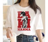 Camisetas Baki Hanma para mujer, camisetas de diseño Y2K, camisetas de cómic, ropa femenina de manga harajuku, unisex L