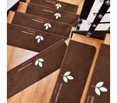 Peldaños de escalera luminosos, alfombra antideslizante, alfombra interior, peldaños de escalera, alfombras de escalera, alfombrillas con respaldo de goma 5pcs