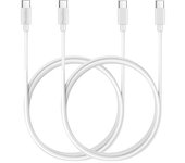 Cable USB-C USB-C Blanc 1m pour Samsung Galaxy Z FLIP 6 / Z FOLD 6 / Z FLIP 5 / Z FOLD 5 [LOT 2] Phonillico®