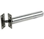 Securit Cierrapuertas oculto Puerta cortafuegos de 1/2 hora One Size plata
