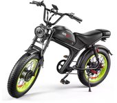 Bicicleta eléctrica C93pro de 20 pulgadas y 2000 W, con neumáticos anchos, 25-55 km/h, potente bicicleta de 48 V y 20 Ah, con marco de acero, para adultos, almacén de la UE, 2024 2000W -48V-23AH