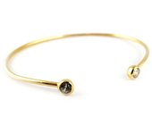 Les Trésors De Lily [L0060] - Bracelet Plaqué Or 'Unique' blanc blanco