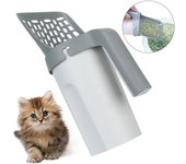 Pala para arena de gatos, pala para caja de arena para gatos portátil y autolimpiante, herramienta de limpieza para mascotas, suministros para gatos
