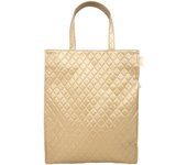 Bolso Tote A4 Vertical Tipo Frontal Piel Sintética 1057 02 [Rootote] LT.Arquatre.Classic-B Mujer Acolchado Dorado