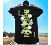 Nueva camiseta de manga corta de tendencia fina de verano de gran tamaño para hombre de marea grande para hombre M