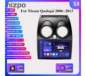 8G+128G AI Voice Car Radio Android Auto Multimedia para Nissan Qashqai J10 2006 2007 2008-2013 Carplay 4G NET 2Din GPS Autoradio SWC Pantalla inteligente HC1 4Core 1G 32G