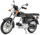 Adornos de modelo de motocicleta de aleación Jialing Jh-70 a escala 1/12, juguetes de motocicleta deportiva de simulación para regalos de niños 1/10-Size:17.5*12*4cm negro