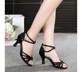 Zapatos de baile negros, zapatos de baile latino, zapatos de baile para mujer, zapatos de baile de tacón alto para adultos, zapatos de baile de fiesta, zapatos de baile profesionales 42 negro