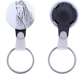 Pintabian - unique keychain with a horse picture, handmade product, light and handy pendant from Art-Dog brand