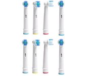 Cabezales de repuesto para cepillo de dientes eléctrico, 9 Uds., boquilla Oral B, cepillo de dientes eléctrico sónico, cabezales de cepillo de dientes de limpieza 4pcs head