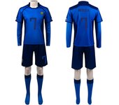 Traje deportivo de 4 piezas de Seishiro Nagi de Blue Lock, disfraz de cosplay, disfraz de personaje popular, disfraz de anime navideño, disfraz de Halloween, festival cultural.