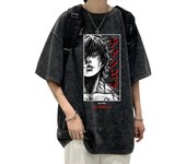 Camisetas de Anime Grappler Baki Hanma, unisex, estilo Harajuku, ropa de calle, lavadas, 100 % algodón, ropa informal de verano. S
