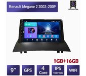 Radio de coche inalámbrica Android de 9 pulgadas Carplay para Renault Megane 2 2002-2009 reproductor Multimedia de coche unidad principal de navegación GPS WIFI 1 + 16GB