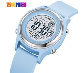 Skmei Reloj digital con pantalla retroiluminada y cuenta regresiva para mujer, cronómetro, reloj de pulsera para mujer, resistente al agua hasta 50 m, reloj para mujer color rosa