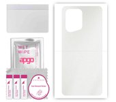Adhesivo protector de piel para la parte trasera compatible con Oppo Find X5, película envolvente, lámina, vinilo - Patrón mate transparente