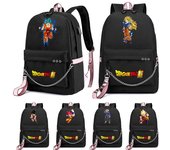 Mochila de lona de Anime Dragon Ball, mochila de regreso a la escuela para mujer, mochila de dibujos animados, mochila de estudiante para niño y niña, bolso de viaje, mochila