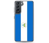 Coque Téléphone - Samsung - Galaxy S22 Ultra - Drapeau Nicaragua - Souple - Multicolore
