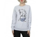 Frozen Mujer/Señoras Elsa Sketch Heather Sudadera S blanco