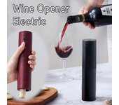 Abridor de vino tinto eléctrico, recargable, automático, con sacacorchos, herramienta para cocina, bar y fiestas. negro