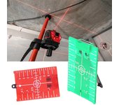 Placa de objetivo de suelo magnética con objetivo láser y soporte, accesorio estándar adecuado para nivel láser de haz, línea láser mejorada 1pc