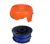 Repuestos para recortadora Bobina de hilo para Black&Decker GL315 GL350 Alta compatibilidad 1X cap+1X spool